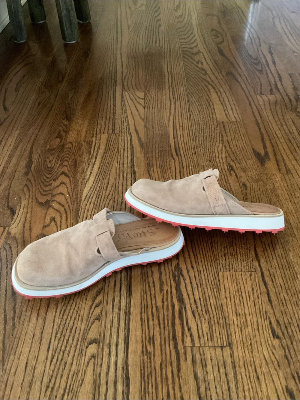 Shoto slip-on mule in golden tan